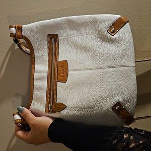 Coach Crossbody Brown and White Purse